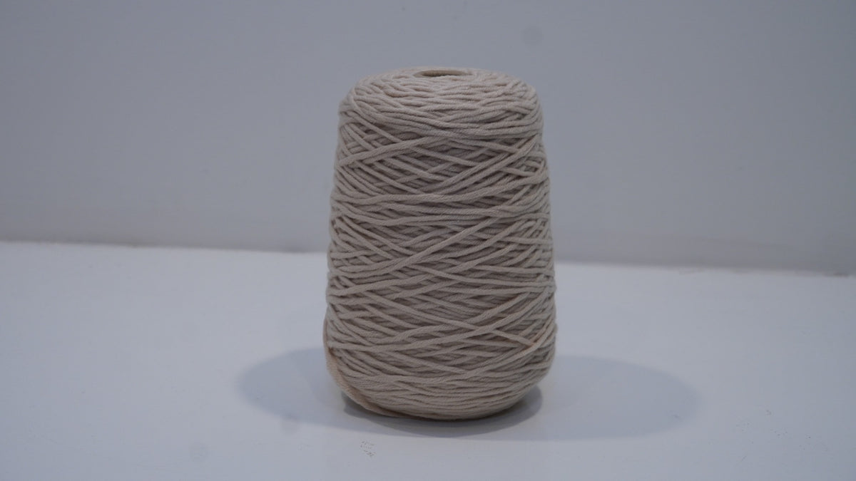 Stone beige tufting yarn single skein front view