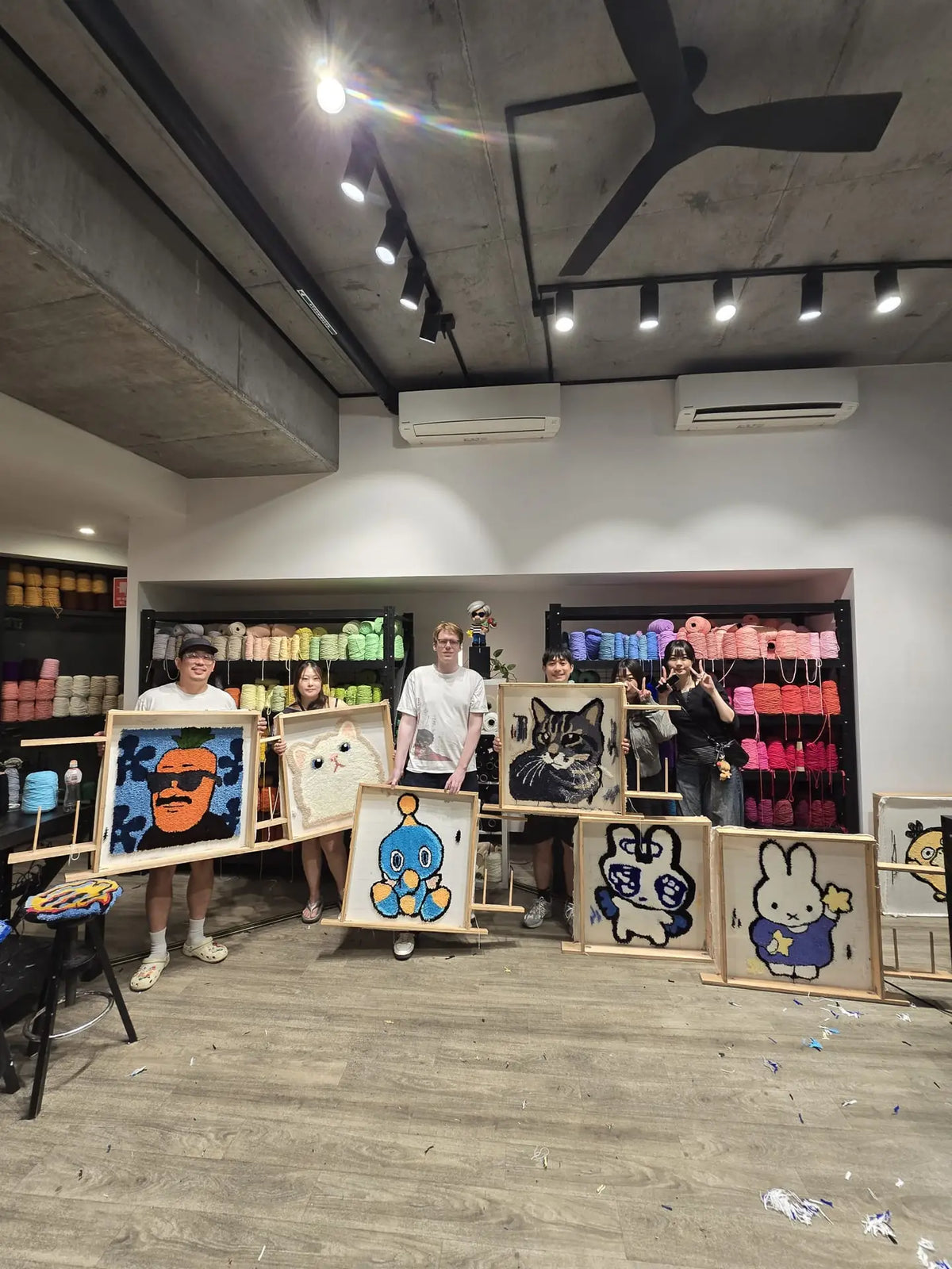 Tuft & Craft beginner tufting workshop gift experience in Chippendale, Sydney